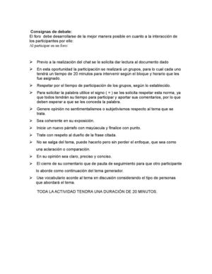 Consigna de Debate