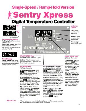 Notice Programmateur Paragon SC-2_SentryXpress 4.0 digital 3-key