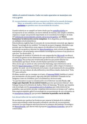 Adiós al control remoto