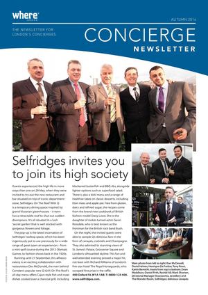 Concierge Newsletter Autumn 2014