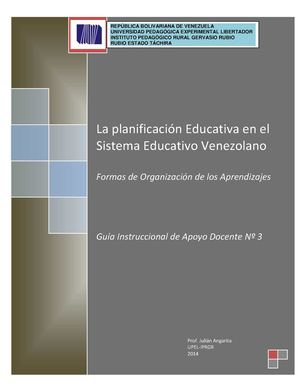 Formas de organización de los aprendizajes