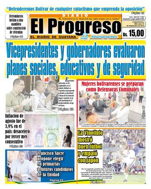 DIARIO EL PROGRESO EDICIÓN DIGITAL 10-09-2014