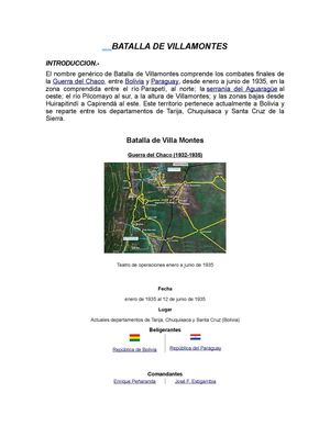 BATALLA DE VILLAMONTES