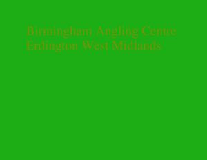 508 Birmingham Angling Centre Erdington West Midlands
