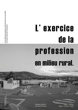 Mémoire HMONP - L'exercice de la profession en milieu rural.