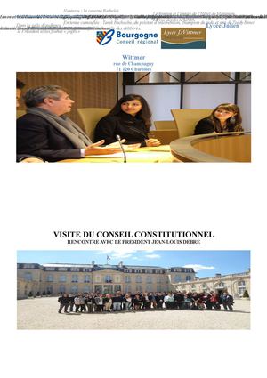 le conseil de vie lycéenne du lycée wittmer