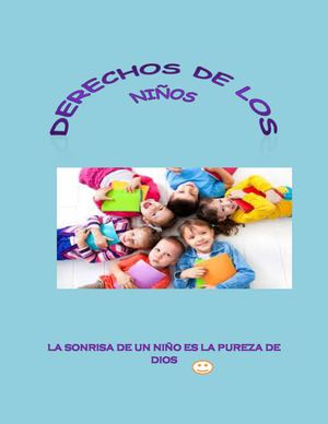 CARTILLA DE LOS DERECHOS DE LOS NIÑOS 