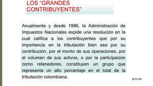 Los grandes contribuyentes