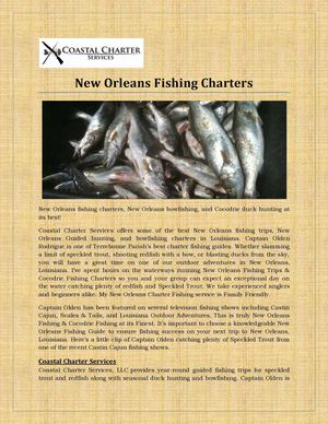 New Orleans Fishing Charters