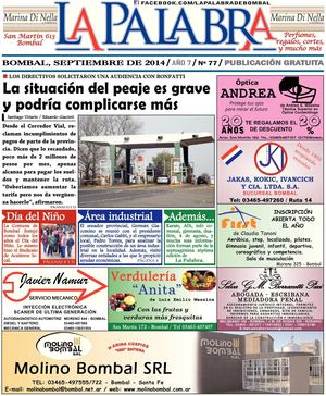 Periódico La Palabra N° 77 (Septiembre de 2014)