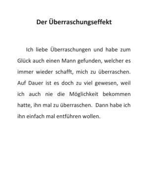 Der Überraschungseffekt