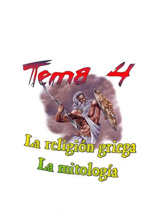 Tema 4 - La religión griega