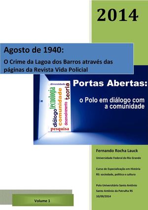 Agosto de 1940 - o crime da Lagoa dos Barros
