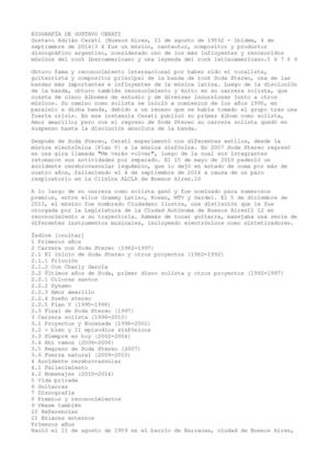 BIOGRAFIA DE GUSTAVO CERATI