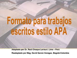 PRESENTACION APA EDICION 2010