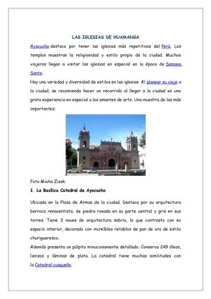 Iglesias de huamanga