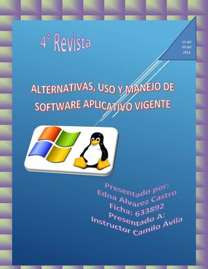 Alternativas, uso y manejo de software 