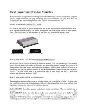 cobra cpi-1575 review