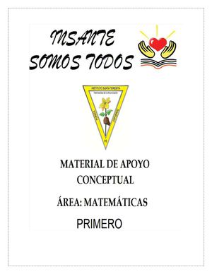 CARTILLA MATEMATICAS GRADO 1