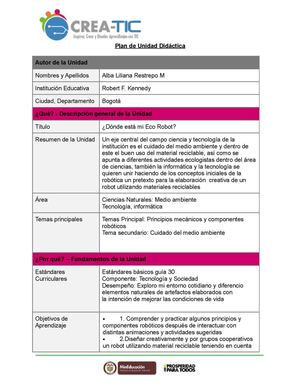 Plan de unidad y resursos