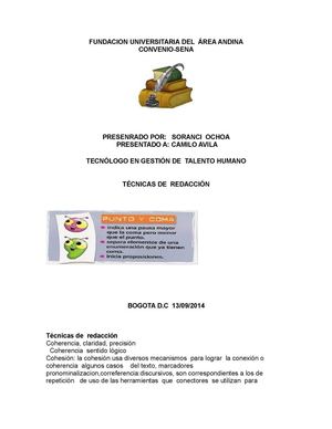 técnicas de redacción y puntuacion