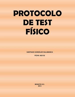 PROTOCOLO TEST FÍSICO