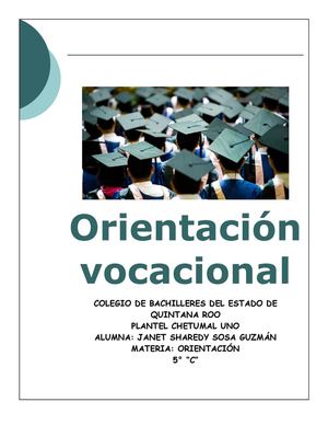 ORIENTACIÓN VOCACIONAL BACHILLERES 1
