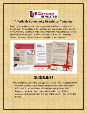 calaméo affordable community newsletter