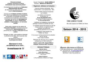 Programme activités EJC Soissons