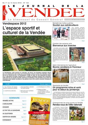 Journal de la Vendée n°134 - du 1er au 14 mars 2010