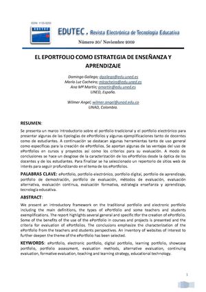 EL PORTAFOLIO DIGITAL COMO ESTRATEGIA DE APRENDIZAJE