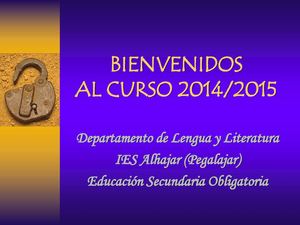 COMENZAMOS UN NUEVO CURSO