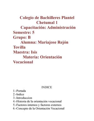 Orientación Vocacional