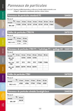 PANNEAUX ET STRATIFIES - Panneaux fibres MDF