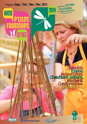 Programme Nos P'tites Fabriques d'ici Sept/Oct/Nov/Déc 2014