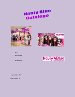 Catalogo de Nauty Blue