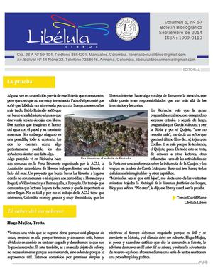 Boletín 67 Libélula Libros