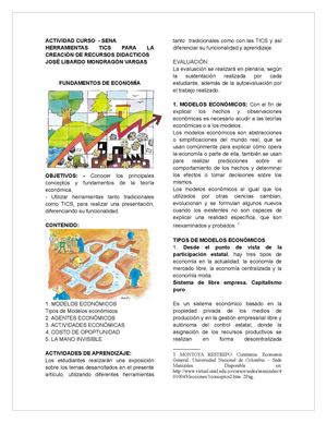 FUNDAMENTOS DE ECONOMÍA