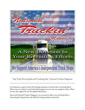 Trucking Jobs - National Truckin Magazine