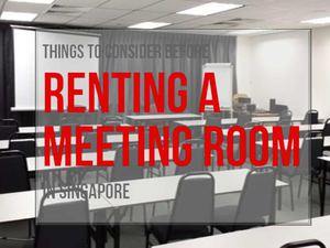 Meeting Room Rental in Singapore – Rent Well-Furbished Meeting Room
