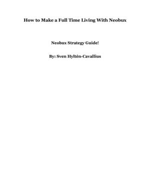 Neobux Strategy Guide - How to Make a Full Time Living With Neobux