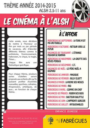 ALSH 2,5-11 ans - Thème 2014-2015