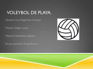 voleybol de playa.
