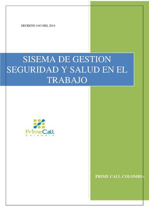 sistema de seguridad y salud en el trabajo