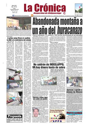 La Cronica Vespertino de Chilpancingo No.-4710