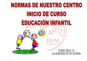 NORMAS DE INFANTIL
