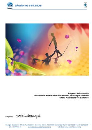 Proyecto de Jornada Continua Salesianos Santander