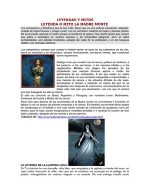 LEYENDAS Y MITOS.