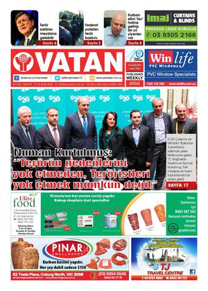 Yeni Vatan Turkish Newspaper Issue No: 1767