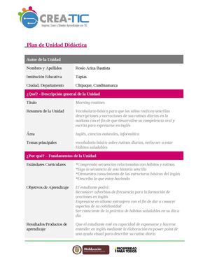 Plantilla de unidad didàctica